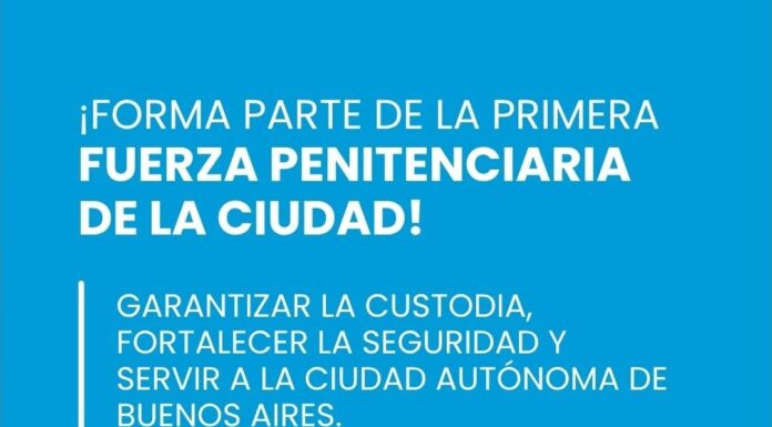 CABA abre la inscripción para ser parte de su nuevo Servicio Penitenciario
