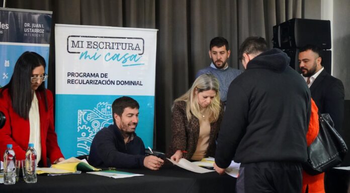 Programa “Mi Escritura, Mi Casa”: 123 familias firmaron sus títulos de propiedad