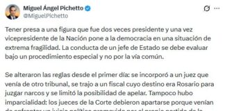 Miguel Pichetto pidió que el Congreso declare nula la condena a CFK