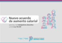 La Provincia acordó con los gremios docentes y de la Ley 10430 un aumento salarial del 7% escalonado en julio y agosto