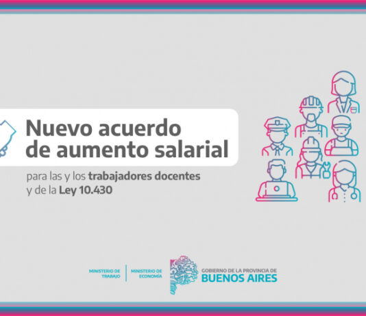 La Provincia acordó con los gremios docentes y de la Ley 10430 un aumento salarial del 7% escalonado en julio y agosto