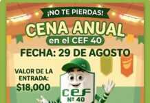 CEF N°40 organiza su cena anual