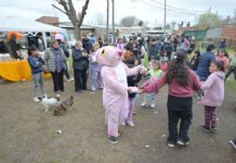 Despliegue barrial y municipal en los festejos del Día de la Niñez