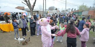 Despliegue barrial y municipal en los festejos del Día de la Niñez