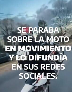 Medida ejemplar: Hacía acrobacias en moto y las subía a redes, PBA le suspendió la licencia hasta 2099