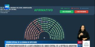Diputados: la Reforma de la Carta Orgánica del BCRA tiene media sanción