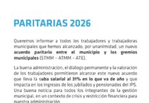 Municipales: acordaron el 6% de aumento a partir de octubre